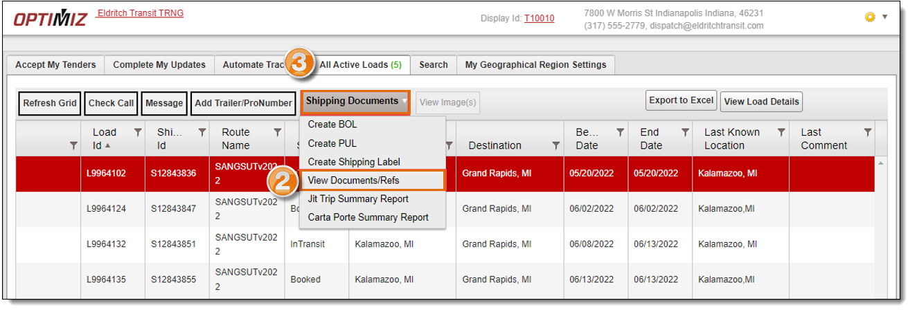 Add Reference Documents to a Load