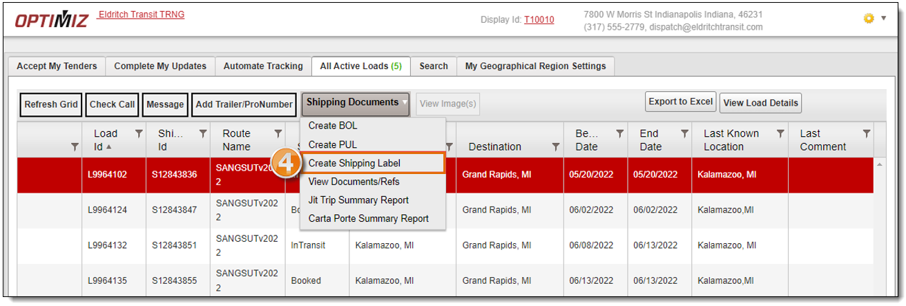 Print Tracking Label Print Shipping Labels