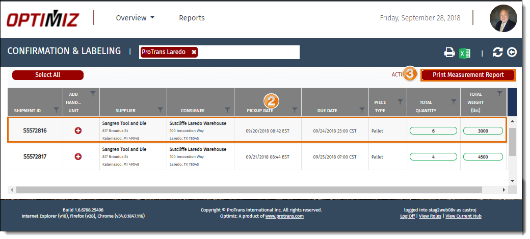 Print Measurement Report