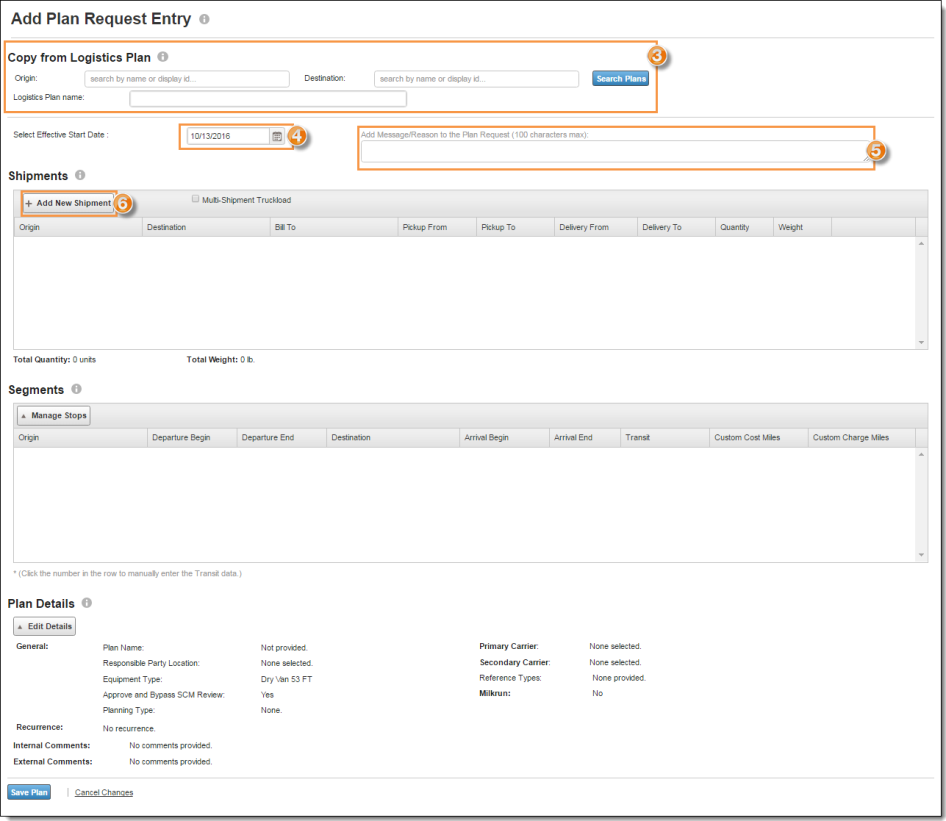 Add Plan Submit an Add Plan Request